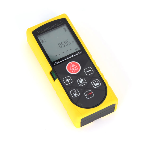 Laser Measure, TakamineTech  165 Feet Digital Laser Distance Meter with 2 Bubble Levels,M/in/Ft Unit Switching Backlit LCD and Pythagorean Mode, Measure Distance, Area and Volume (165 Feet)---CH165