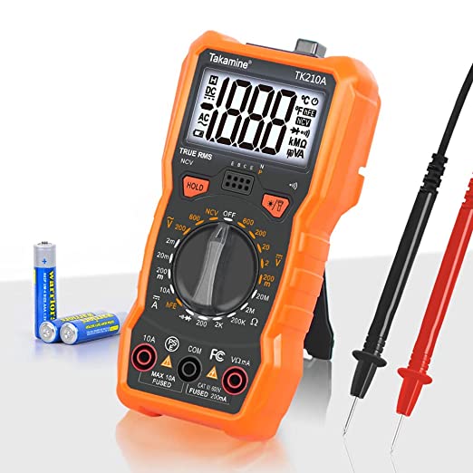 Takamine Digital Multimeter with Ohm Tester and Volt Amp Test Meter