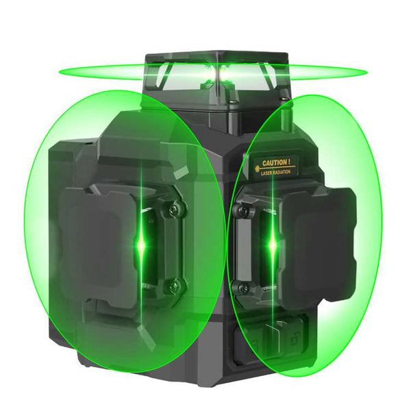 Takamine Nivel láser verde autonivelante de 3 x 360 ° de 12 líneas, nivel  láser Craftman para construcción, colgar imágenes, piso, azulejos con